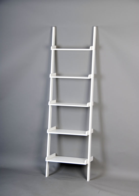 wall leaning bookshelf